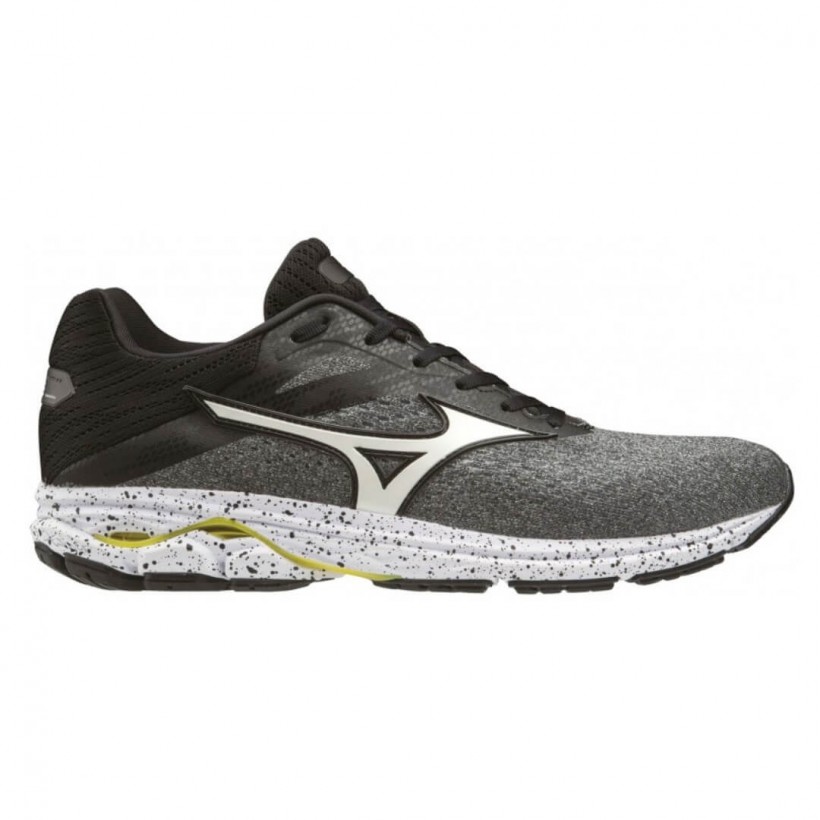 Mizuno Wave Rider 23 Grau Schwarz AW19 Herren Laufschuhe