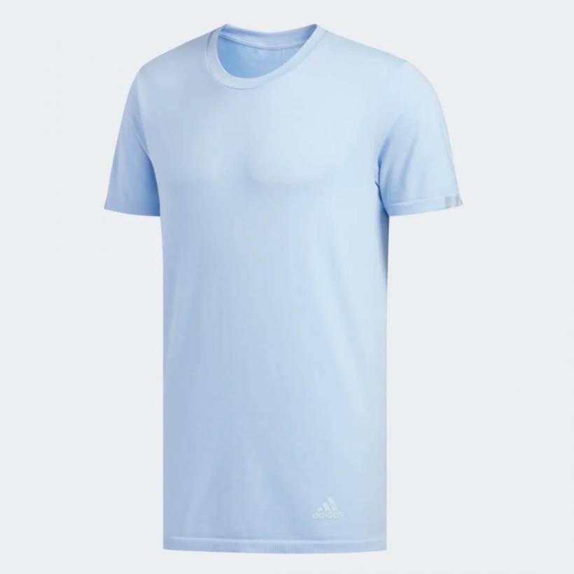 Adidas 24/7 Maillot Running Bleu Clair Homme