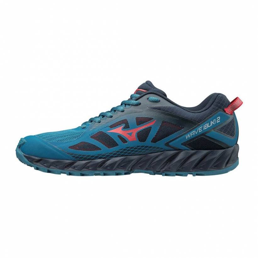 Chaussures Trail MIzuno Wave Ibuki 2 AW19 Bleu