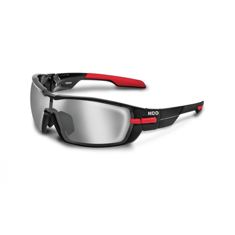 Kask Koo Fahrradbrille schwarz / rauchrot