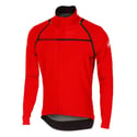Castelli Perfetto Jacket Detachable Sleeves Windstopper Rosso Corsa Red