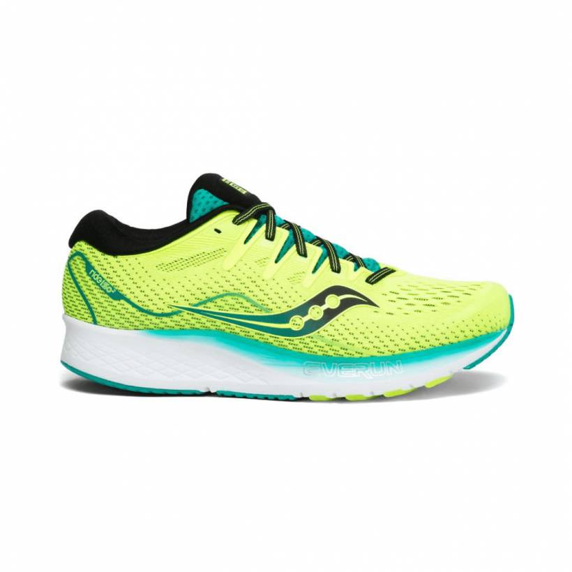 Buty do biegania Saucony Ride ISO 2 Żółte Zielone AW19 Męskie