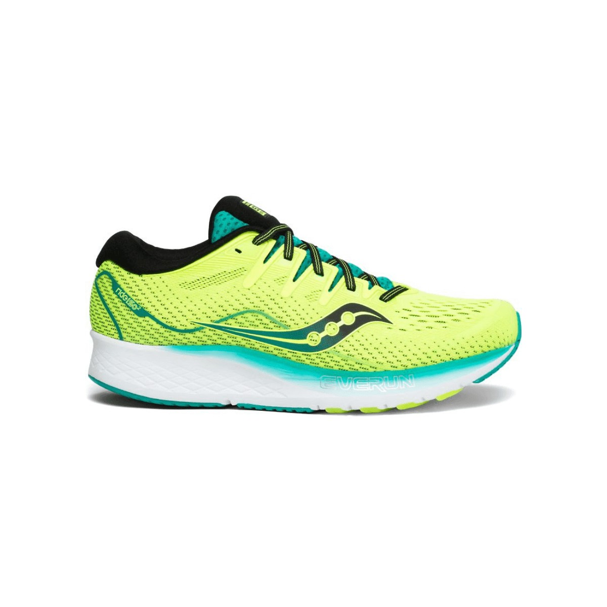 green and yellow running shoes