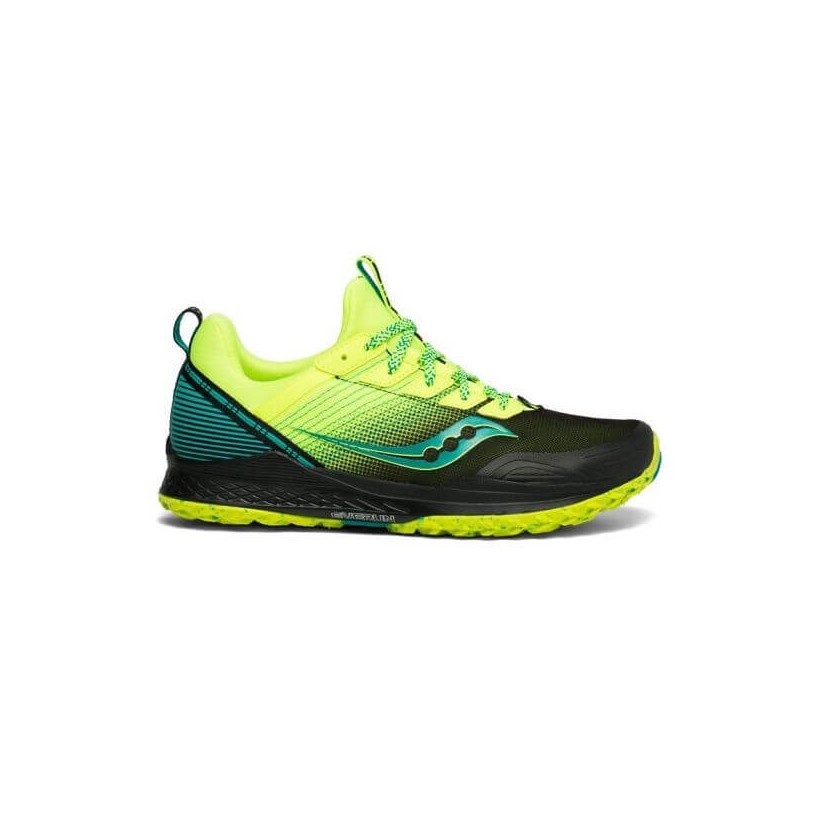 Saucony Mad River TR Trail Shoes Black Yellow AW19