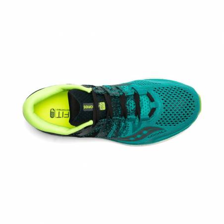 Zapatillas Running Saucony Freedom ISO 2 Turquesa Negro OI19 Hombre