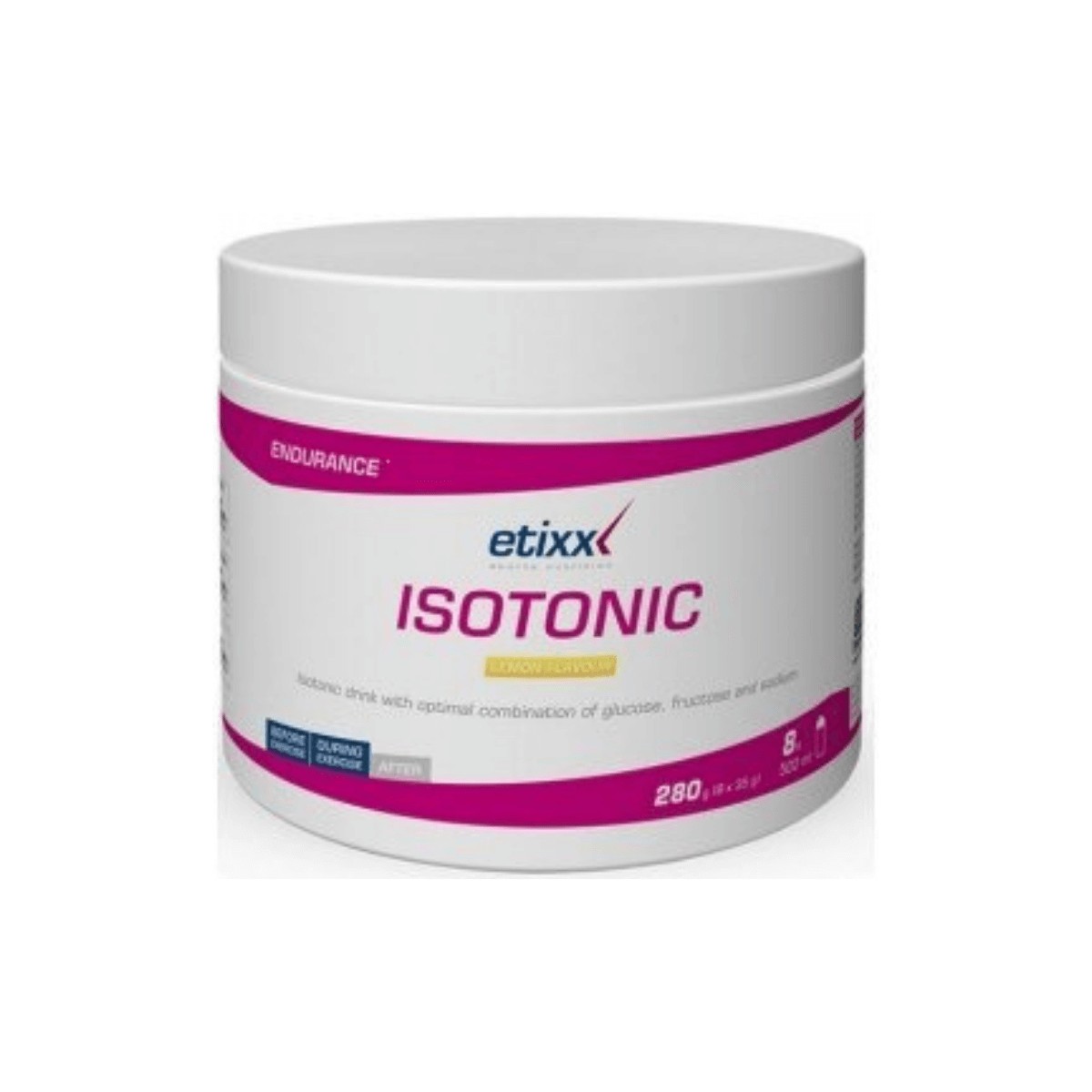 ETIXX günstig Kaufen-Isotonische Etixx 280g Zitrone. Isotonische Etixx 280g Zitrone <![CDATA[Isotonische Etixx 280g Zitrone Isotonisches Getränk, reich an Kohlenhydraten, in einer Kombination aus 2/1 Zuckern (Glucose / Fructose) + Elektrolyten. Die 2: 1-Formel (Maltodextrin 