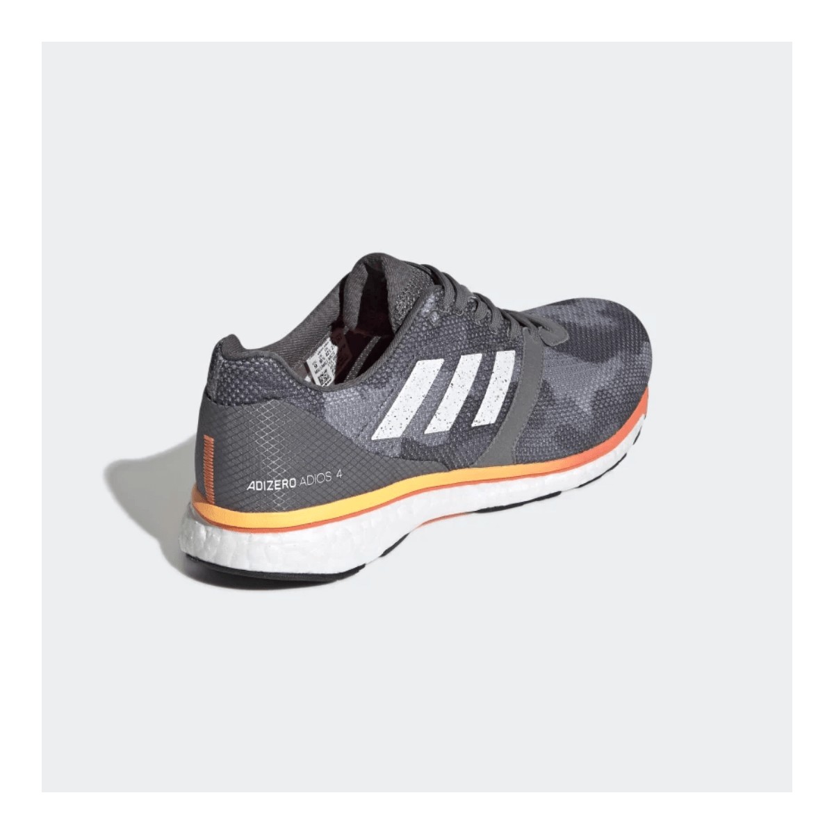 Normalmente danza radio Zapatillas Adidas Adizero Adios 4 Gris Camuflaje Naranja OI19