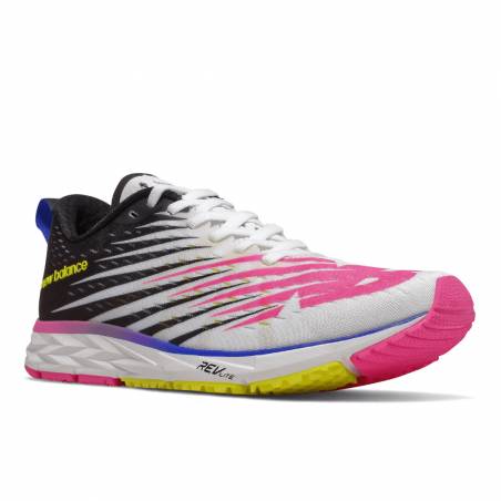 Zapatillas Running New Balance M1500 WM5 Blanco Negro Rosa OI19 Mujer