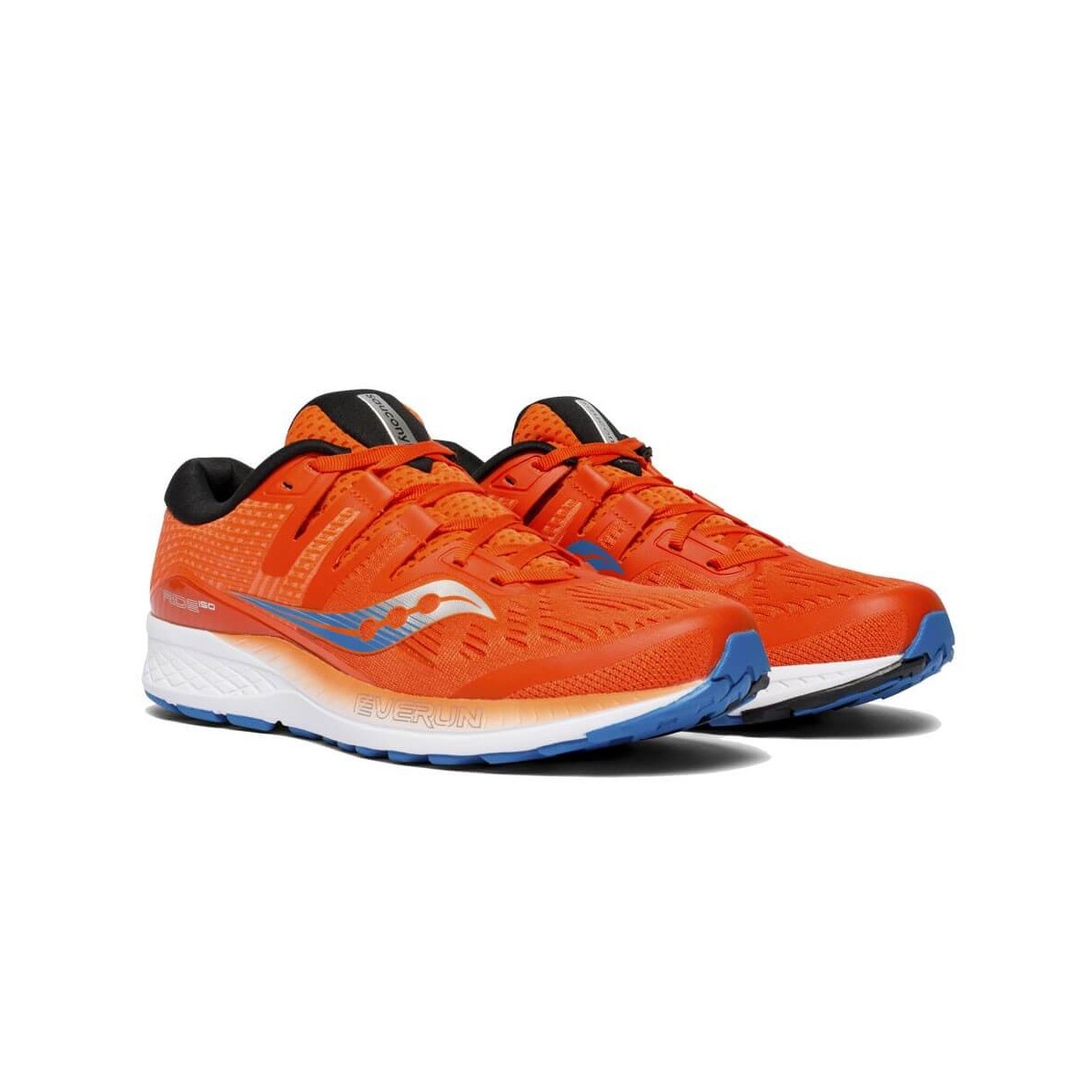 Orange Saucony Ride ISO Mens Running Shoes 