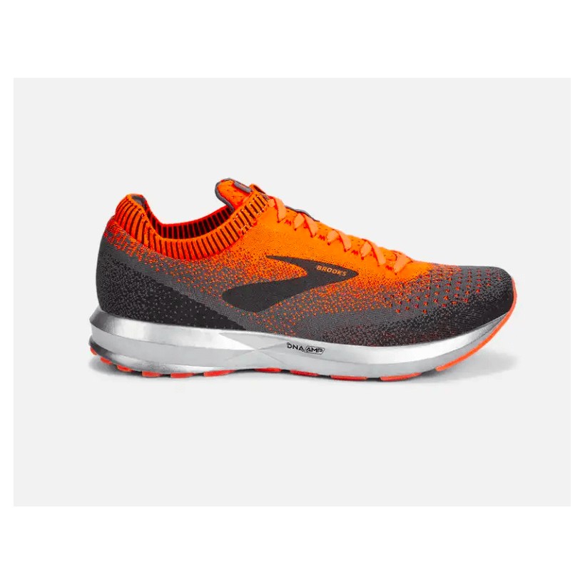 brooks black and orange running shoes