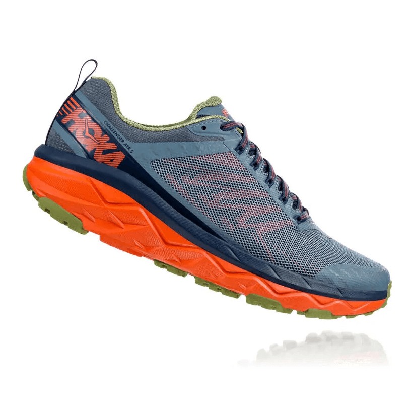 Scarpe Hoka One One Challenger ATR 5 Trail Blu Arancio AW19 Uomo
