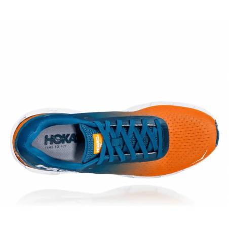 Buty męskie Hoka One One Fly Elevon pomarańczowo-niebieskie AW19