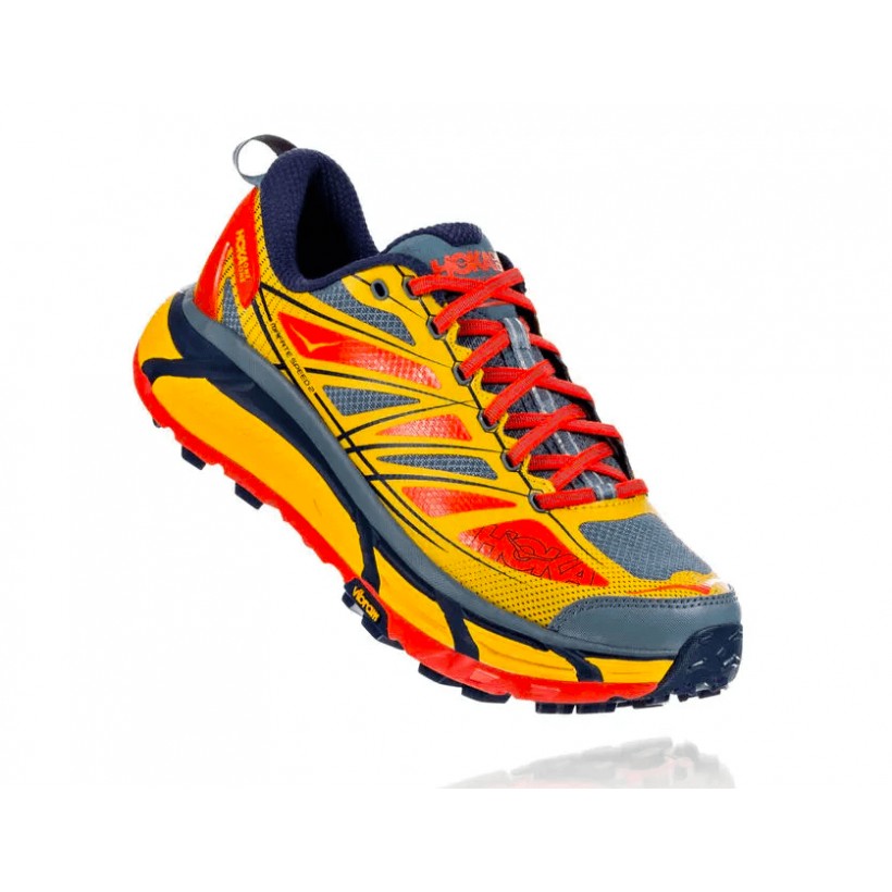 Tênis masculino Hoka One One Mafate Speed 2 amarelo laranja AW19