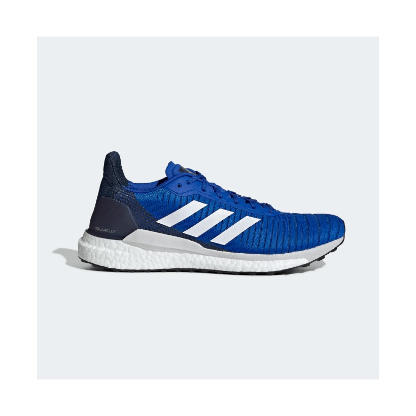 Zapatillas Adidas Solar Glide 19 Azul Blanco OI19 Hombre