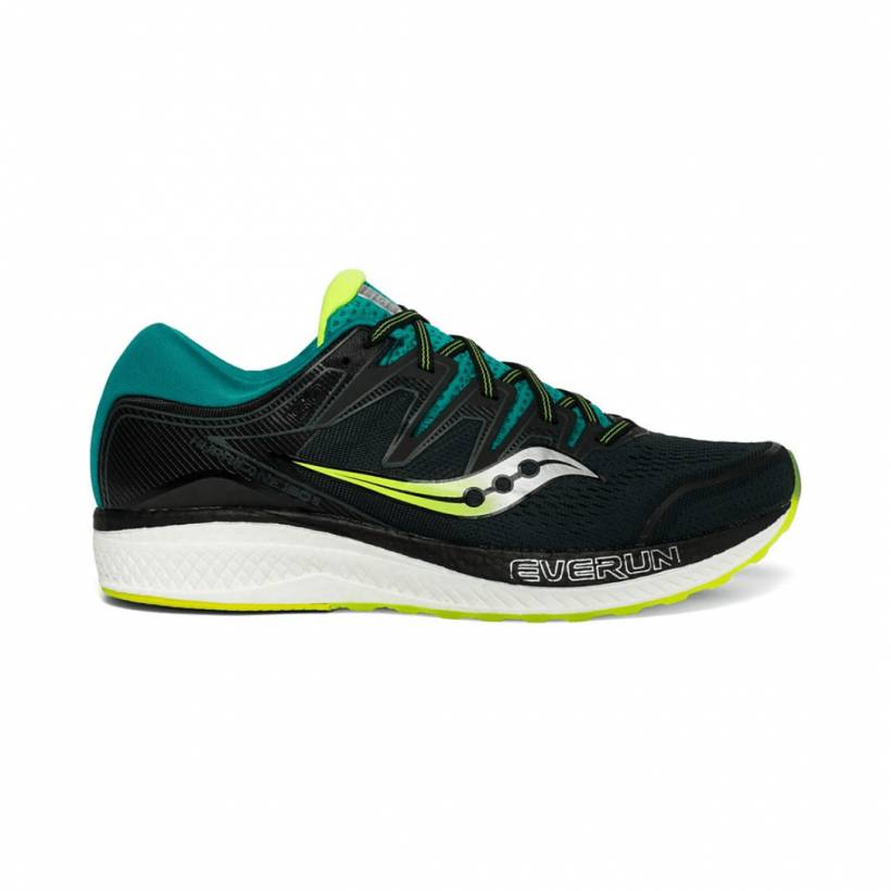 Tênis de corrida masculino Saucony Hurricane ISO 5 verde preto AW19