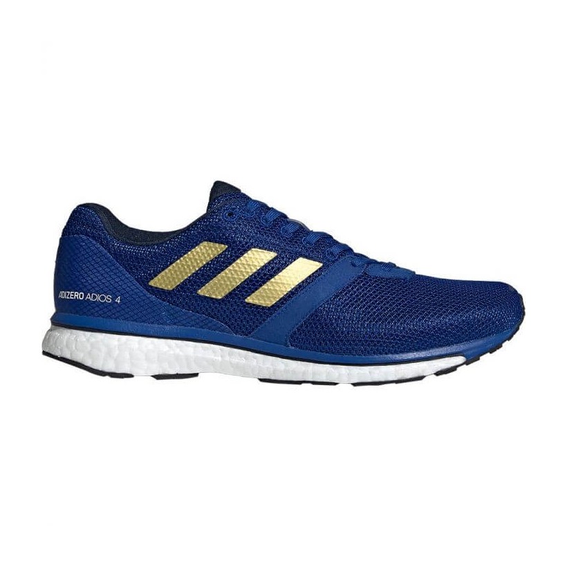 Adidas Adizero Adios 4 Shoes Blue Gold AW19