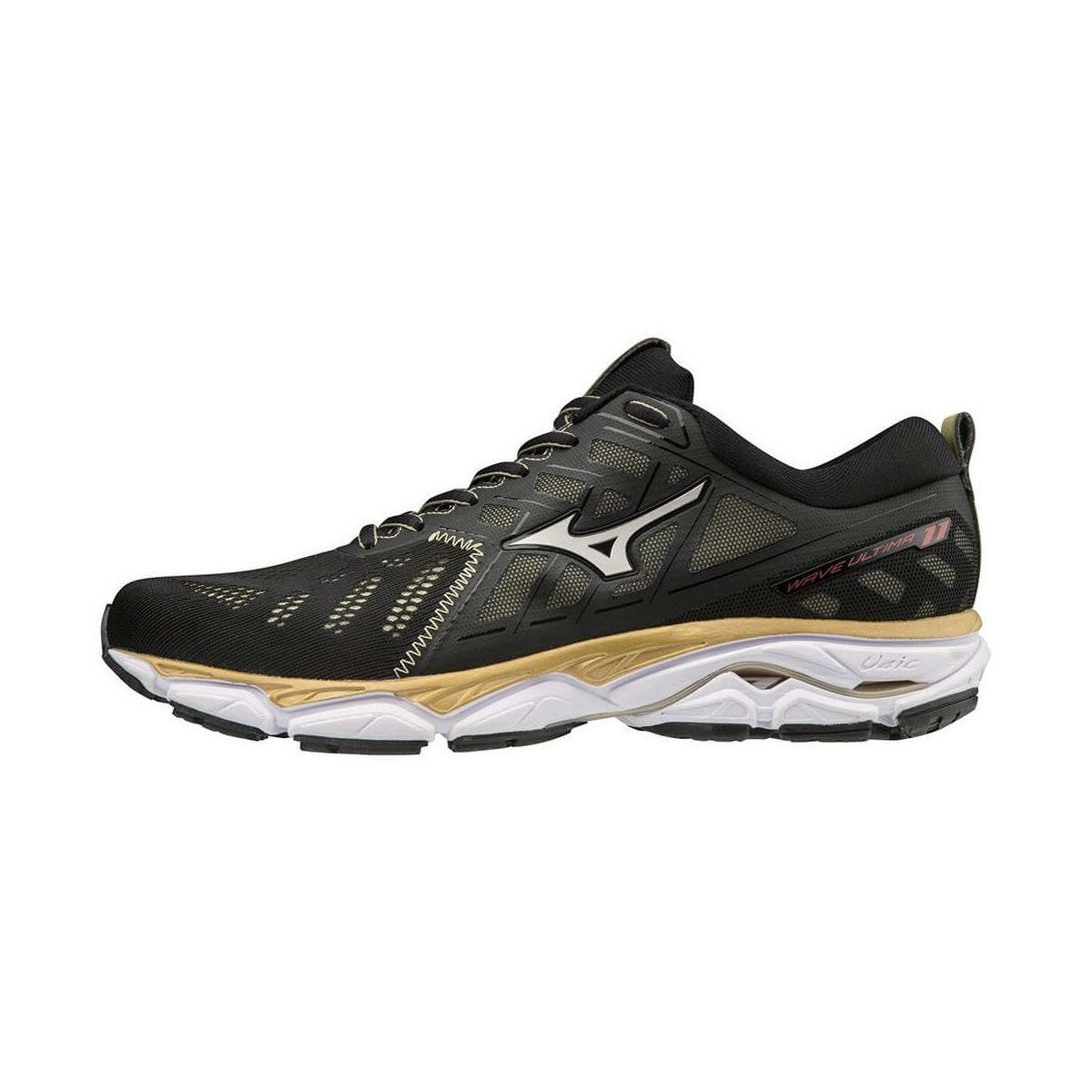 Aanpassingsvermogen levering grens Mizuno Wave Ultima 11 Amsterdam Schwarzgold AW19 Herren Laufschuhe