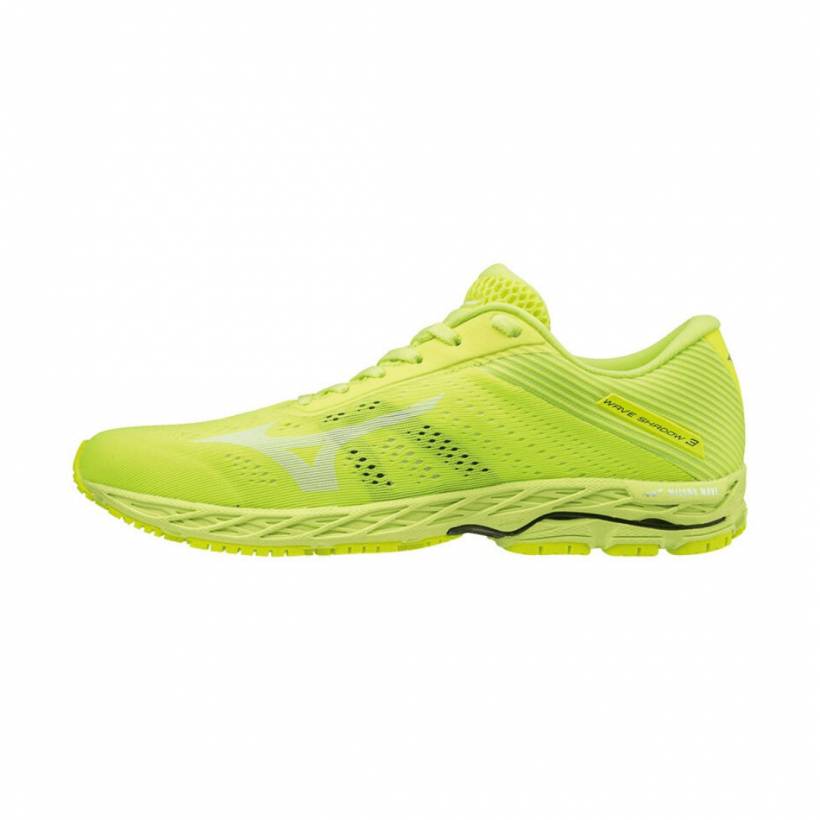 Chaussures Homme Mizuno Wave Shadow 3 Jaune Fluorescent AW19