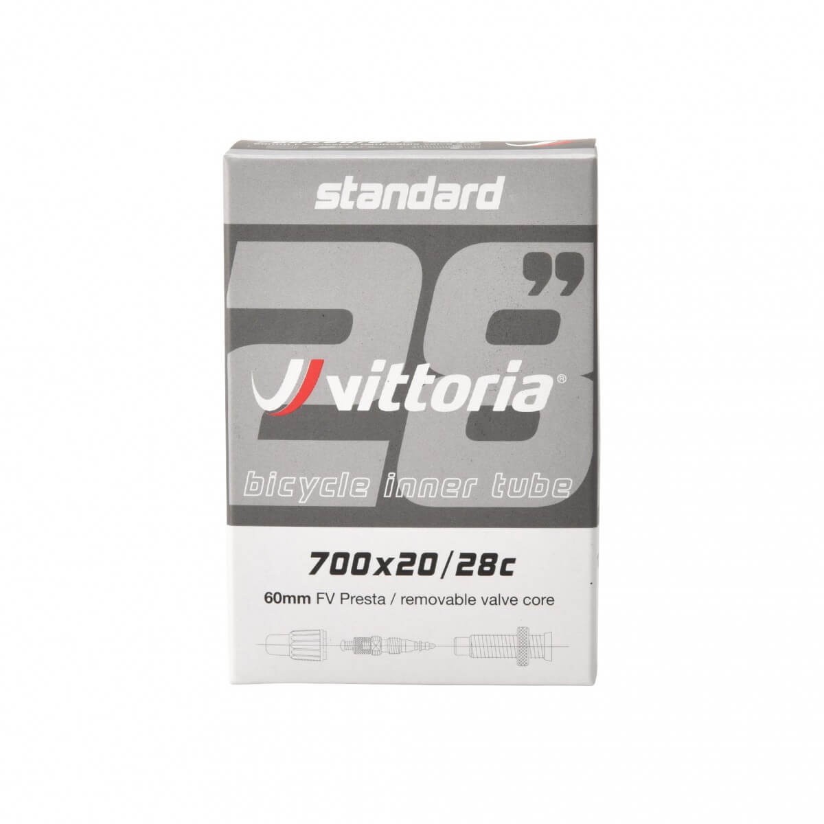 Tubo Vittoria STANDARD 700x20/28c valvola 60 mm