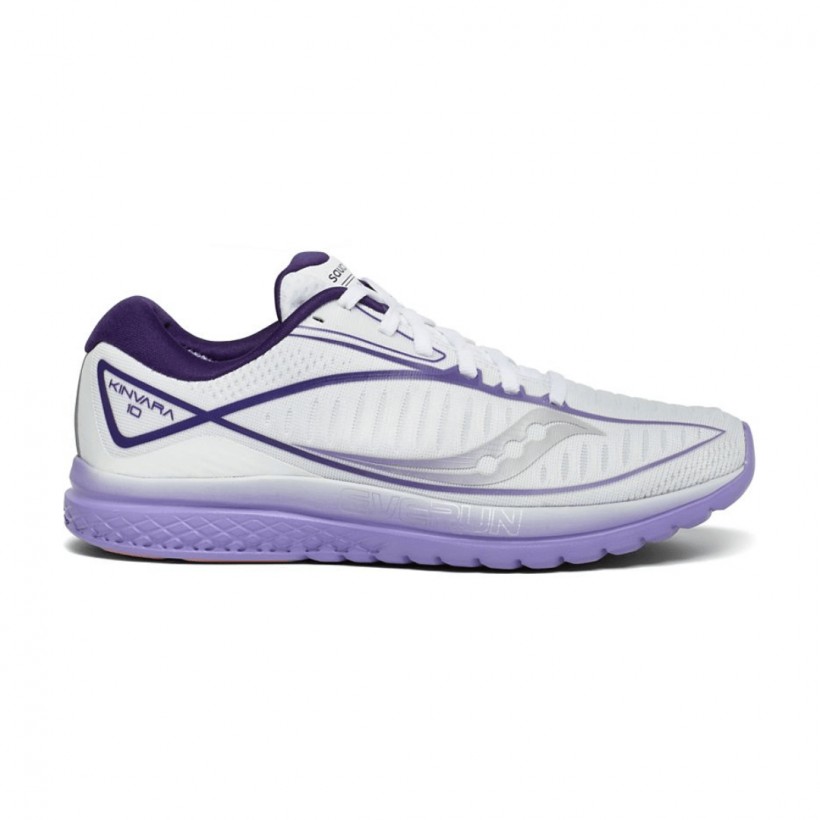Saucony Kinvara 10 White Purple AW19 Women's Running Shoes
