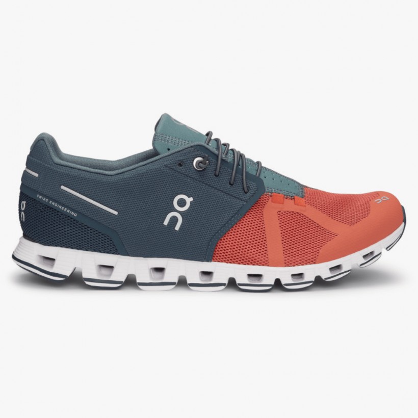 On Cloud5050 Gray Orange AW19 Men's Shoes