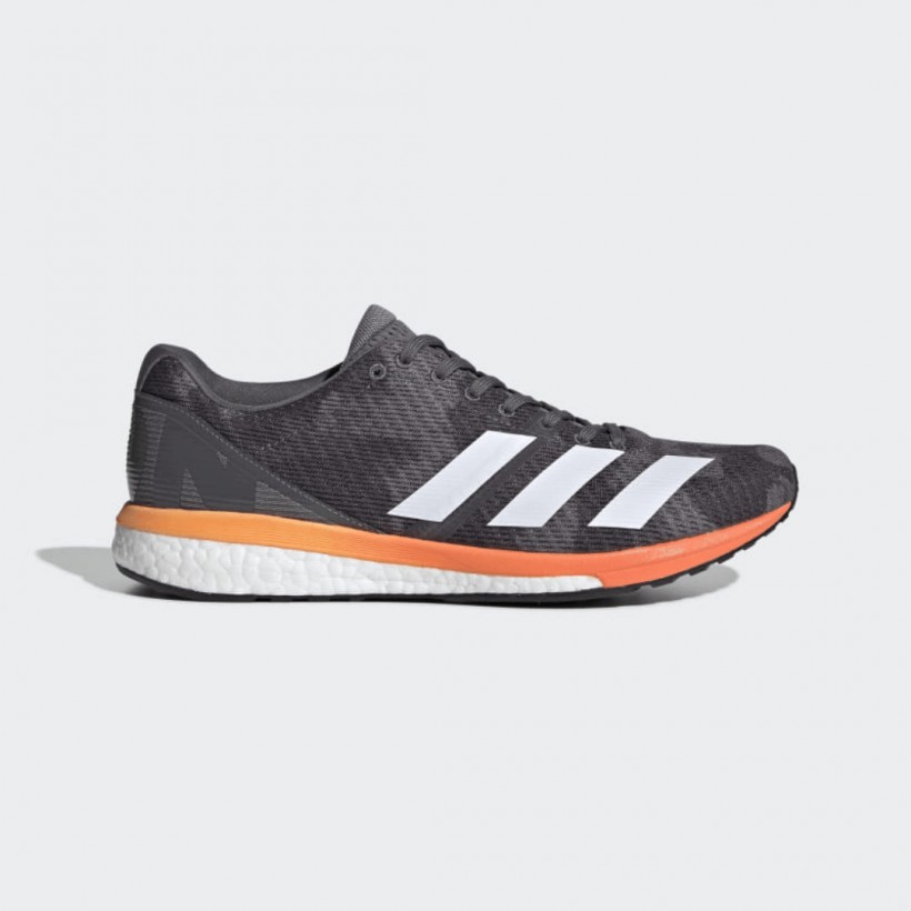 Scarpe Adidas Adizero Boston 8 Grigio Arancio AW19 Uomo