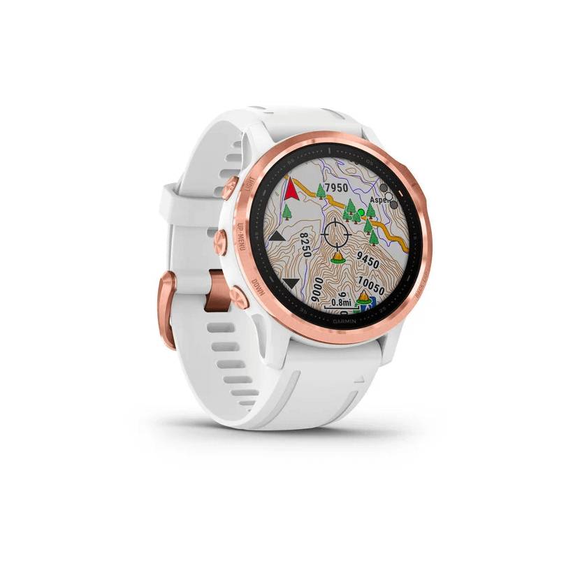 Garmin Fenix 6S Pro Rose Gold with white band