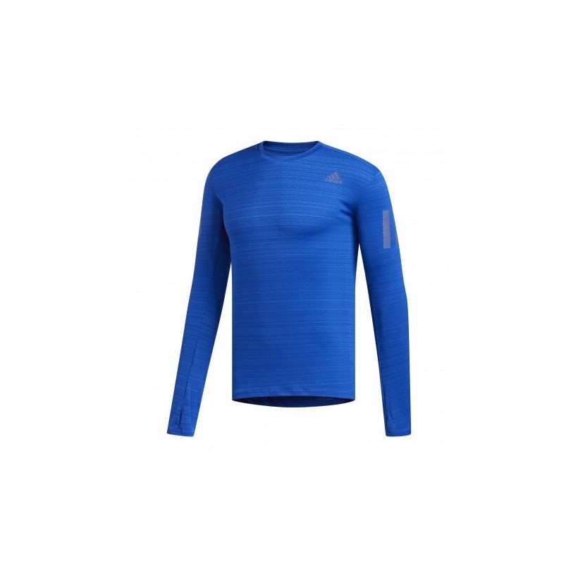 Camiseta Running Adidas Rise Up N Run Azul OI19 Hombre