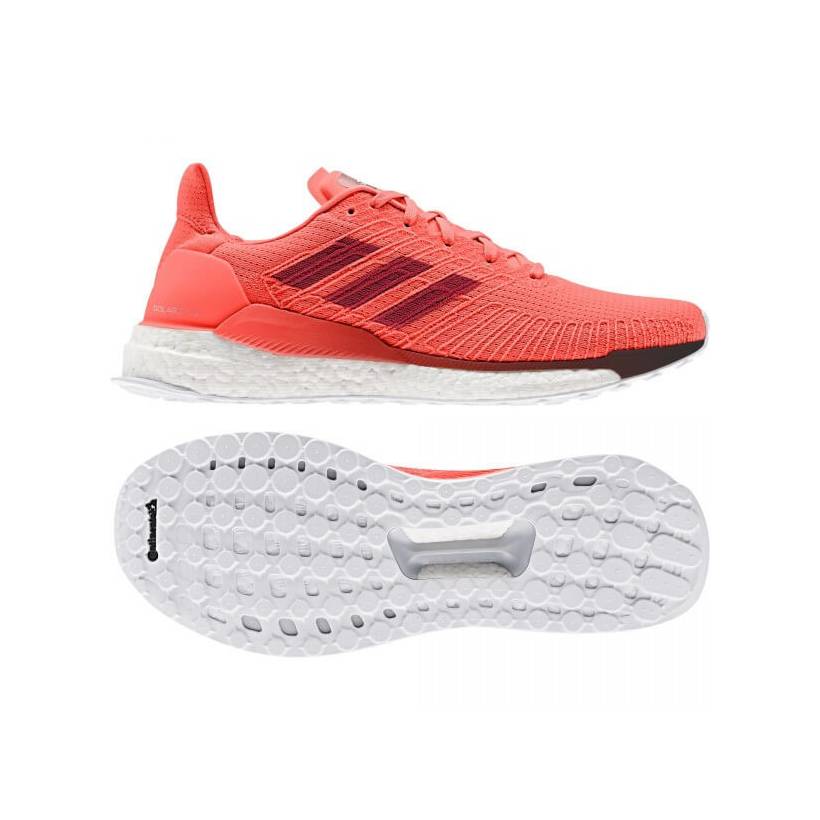 Tênis de corrida masculino Adidas Solar Boost 19 M laranja AW19