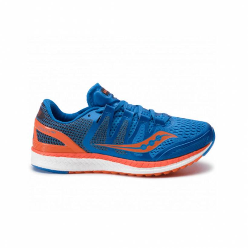 Trampki Saucony Liberty Iso Niebieskie Pomarańczowe SS19