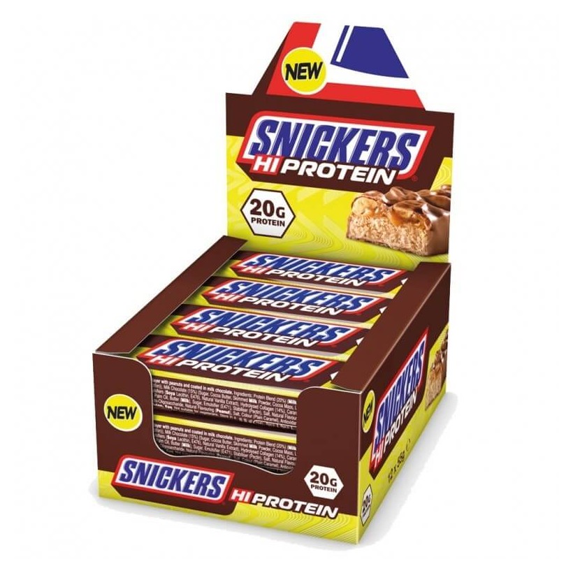 Box of Snickers HiPotein Bars 12x55g