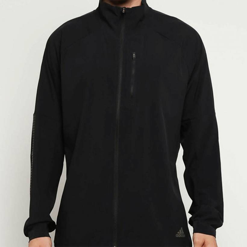 Jaqueta masculina Adidas Rise Up n Run preta AW19