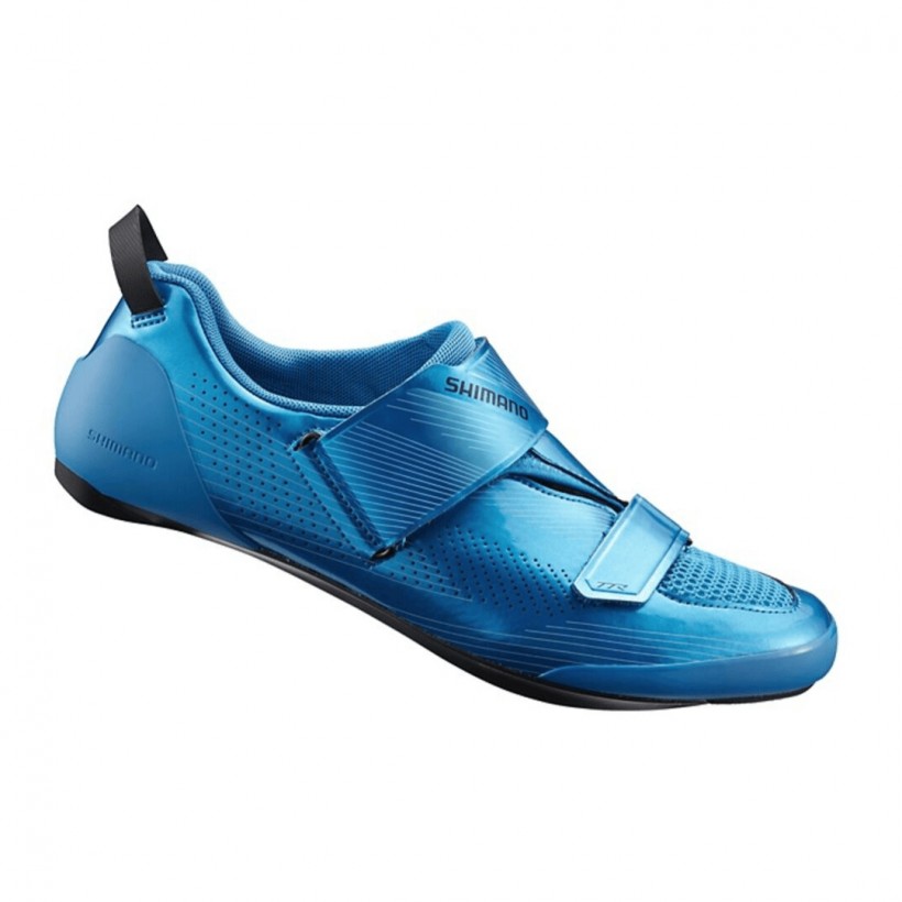 Zapatillas Triatlón Shimano TR9 Azul con suela de Carbono