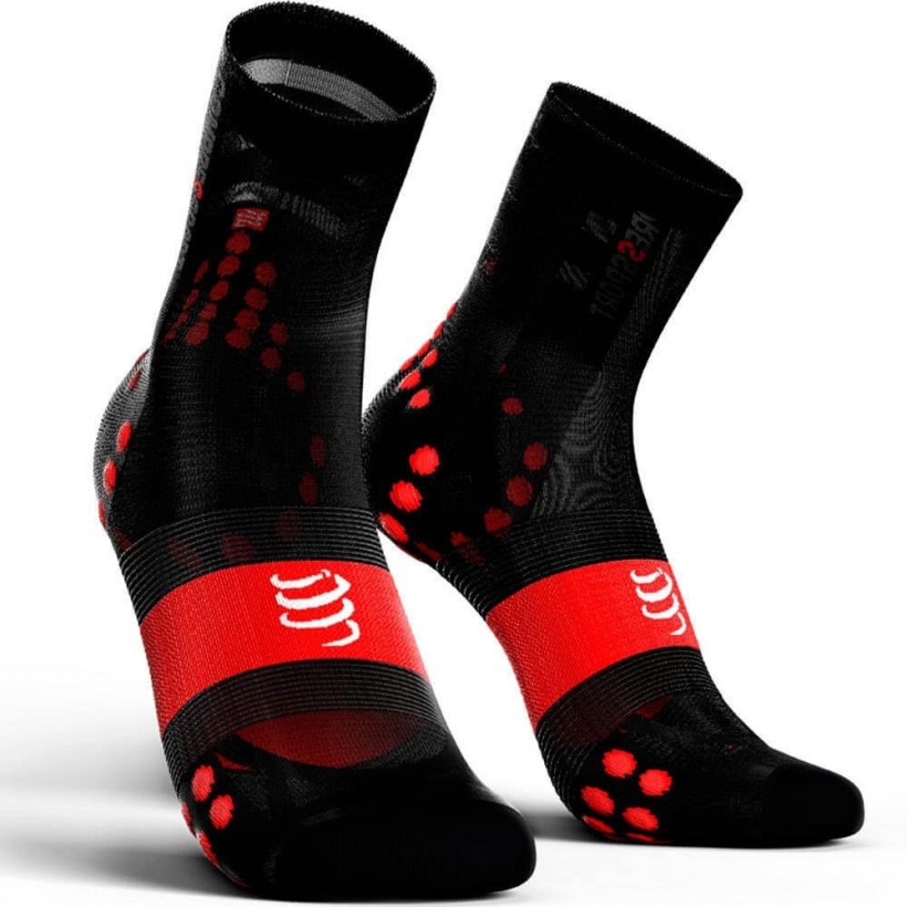 ProRacing V3 Ultra Light Compressport Socks Black Red