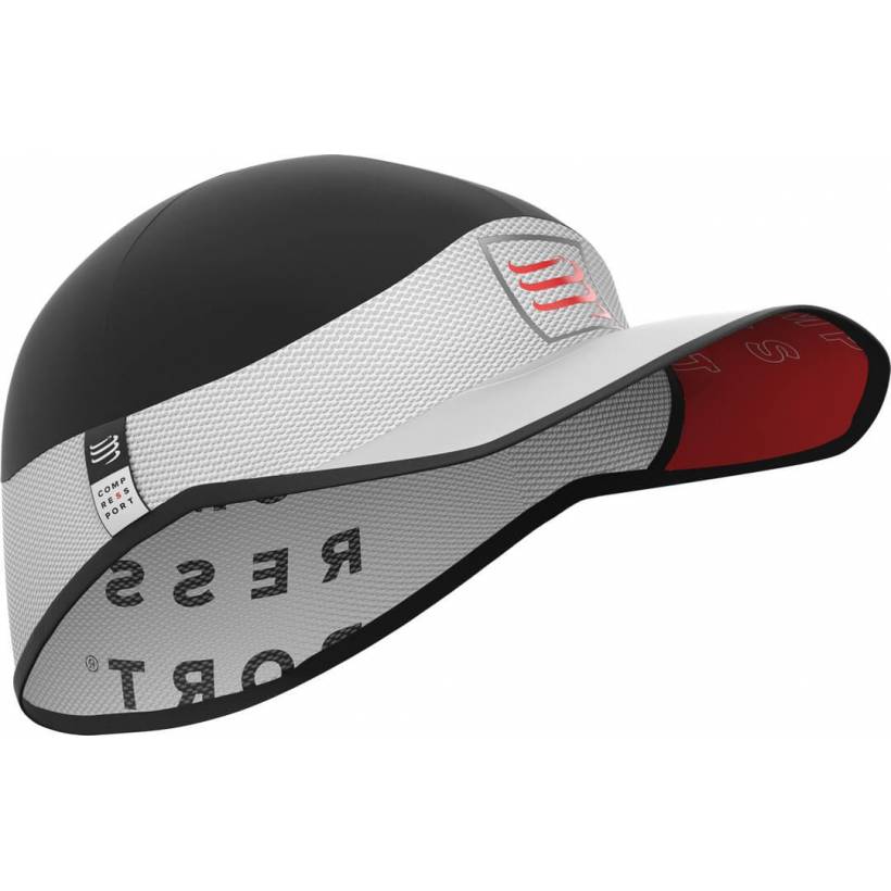 Czapka Compressport Pro Racing Ultralight Biała Czarna