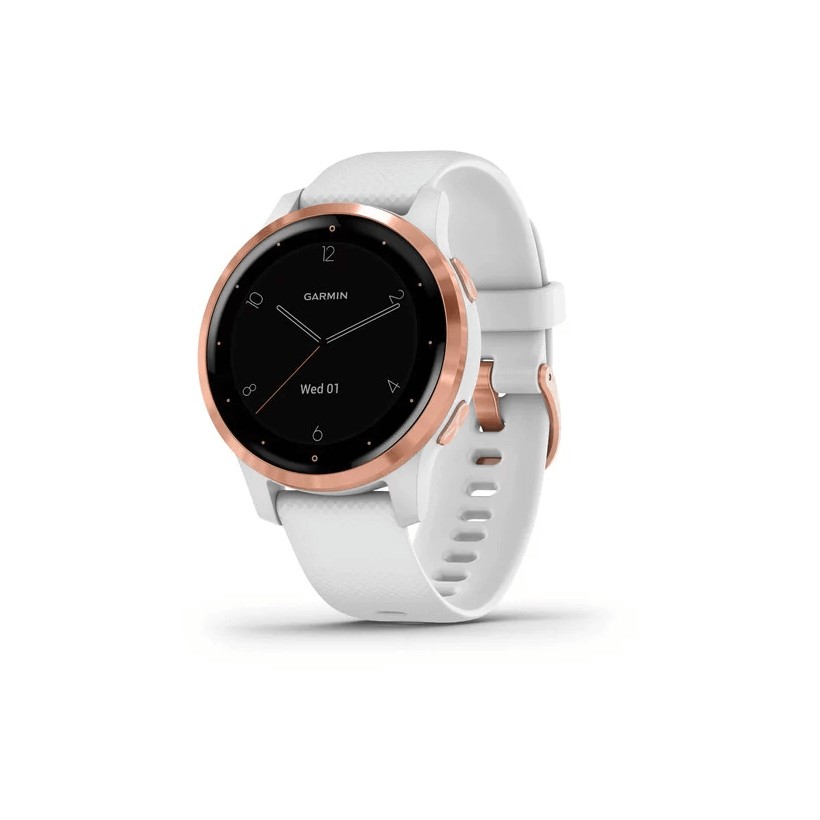Garmin Vivoactive 4S White mit Goldrose-Schnalle