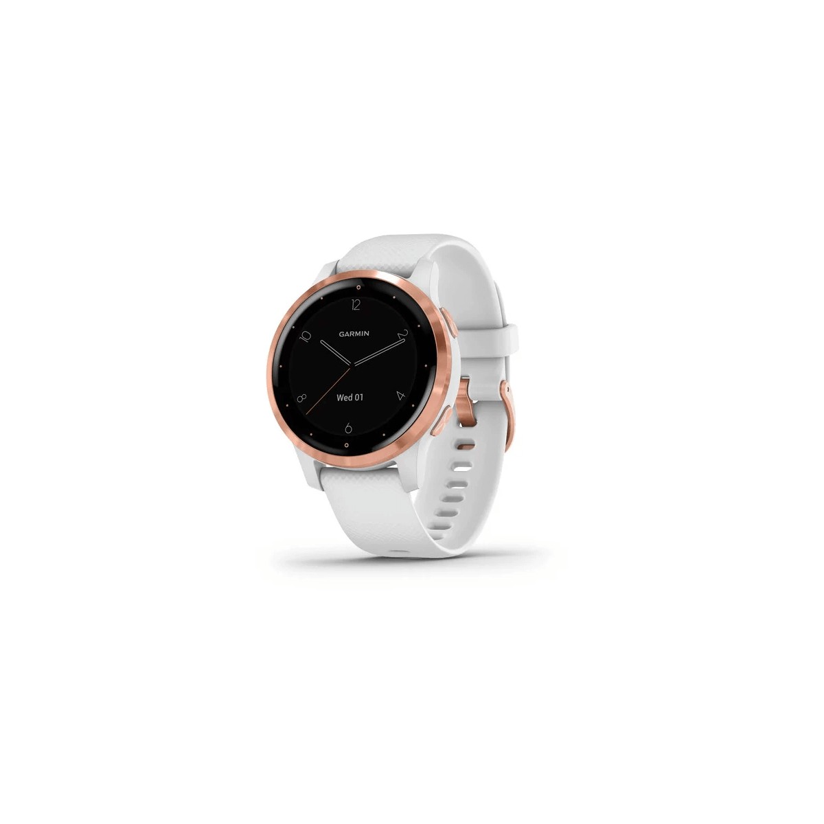 Ihren günstig Kaufen-Garmin Vivoactive 4S White mit Goldrose-Schnalle. Garmin Vivoactive 4S White mit Goldrose-Schnalle <![CDATA[Garmin Vivoactive 4S White mit Goldrose-Schnalle Kompakte GPS-Smartwatch für Ihren aktiven Lebensstil Diese Smartwatch ist so konzipiert, dass Sie