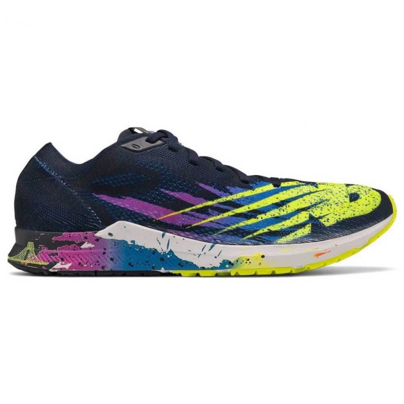 New Balance 1500 V6 New York Marathon Shoes Blue Yellow Fluo Purple Purple AW19