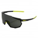 100% Racetrap Black Gloss Brille - Smoked Lens