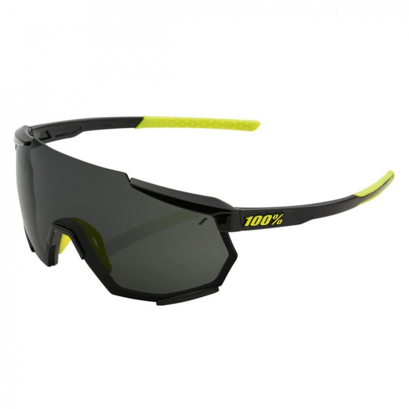 Lunettes 100% Racetrap Black Gloss - Verres Fumés