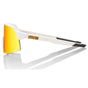 Glasses 100% S3 Soft Tact White - Hyper Red Multilayer Mirror Lens