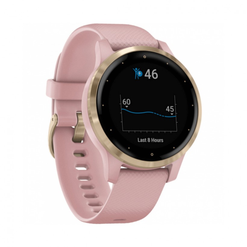 Garmin Vivoactive 4S Pink with Gold Buckle