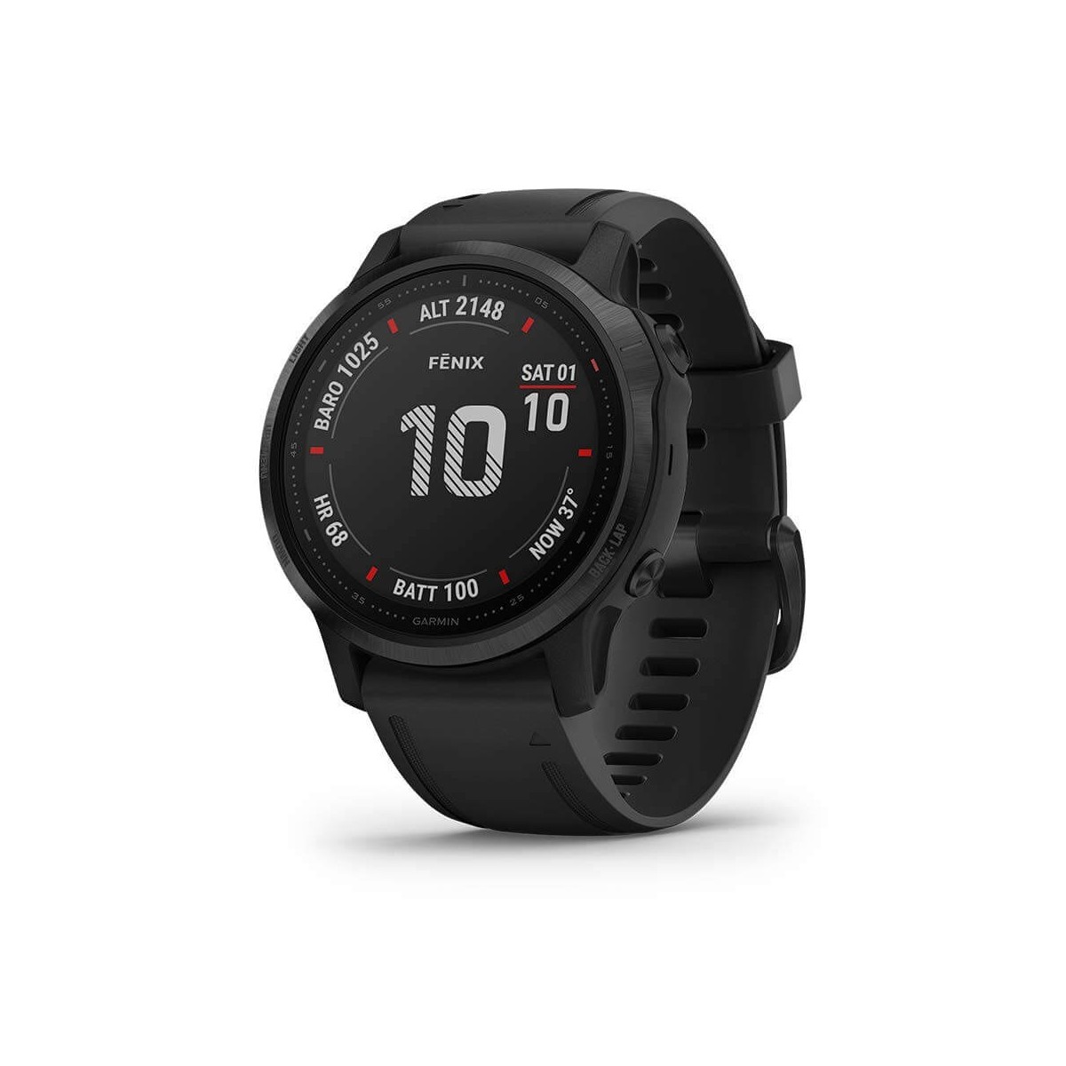 Garmin Fenix 6S Pro Negro con correa negra