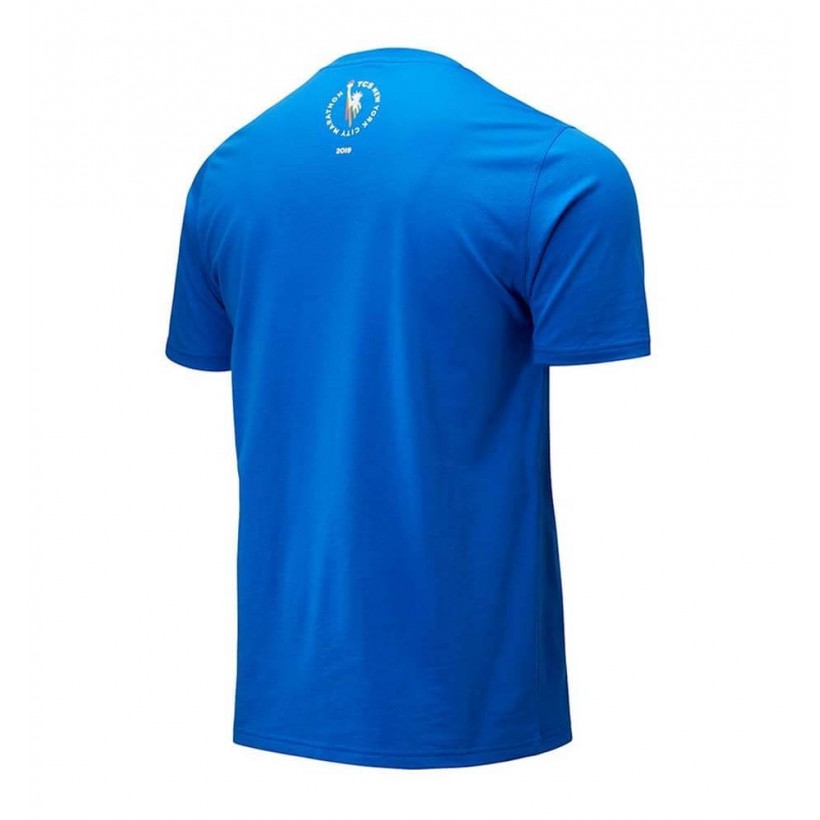 New Balance New York Marathon Grafik Blau Herren T Shirt