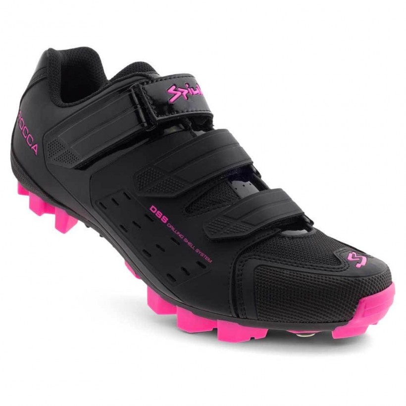 Spiuk Rocca MTB Schuhe Mattschwarz Fuchsia