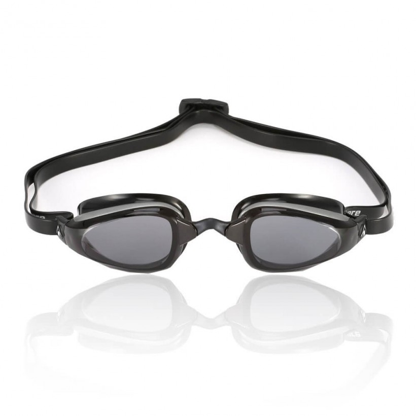 Michael Phelps K180 Swimming Goggles Silver Black Smoked Lens