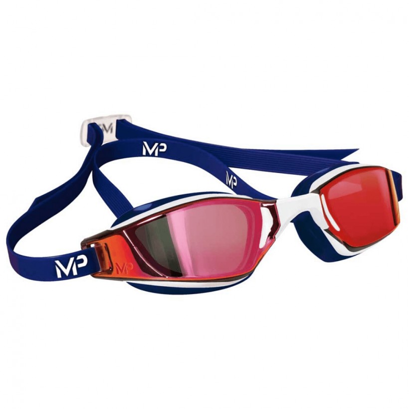 Michael Phelps Xceed Titanium Mirror Okulary Biało-niebieskie