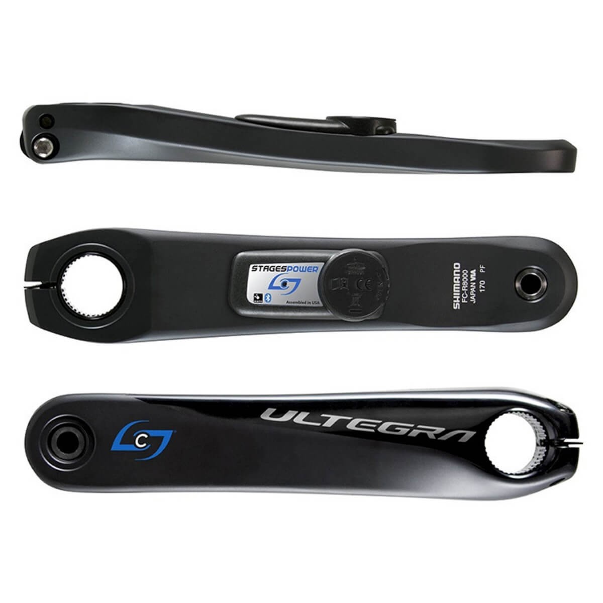 Stages Power L Shimano Ultegra R8000 Power Meter, Comprimento da biela 170 mm