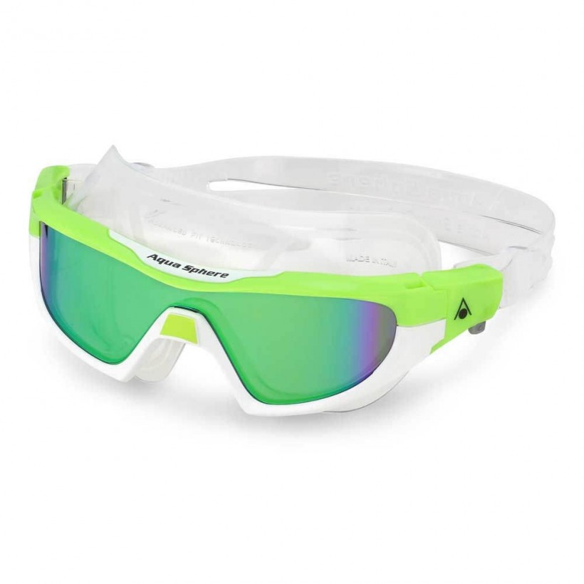 Aqua Sphere Vista Pro Swimming Goggles Green White