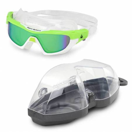 Aqua Sphere Vista Pro Swimming Goggles Green White